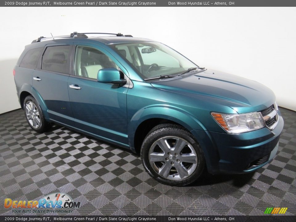 2009 Dodge Journey R/T Melbourne Green Pearl / Dark Slate Gray/Light Graystone Photo #4