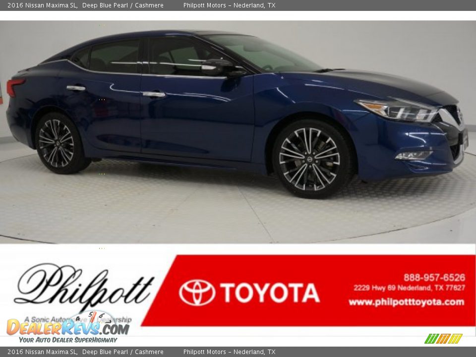 2016 Nissan Maxima SL Deep Blue Pearl / Cashmere Photo #1
