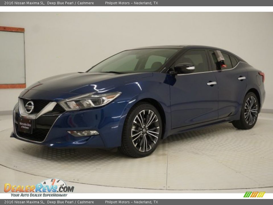 2016 Nissan Maxima SL Deep Blue Pearl / Cashmere Photo #3