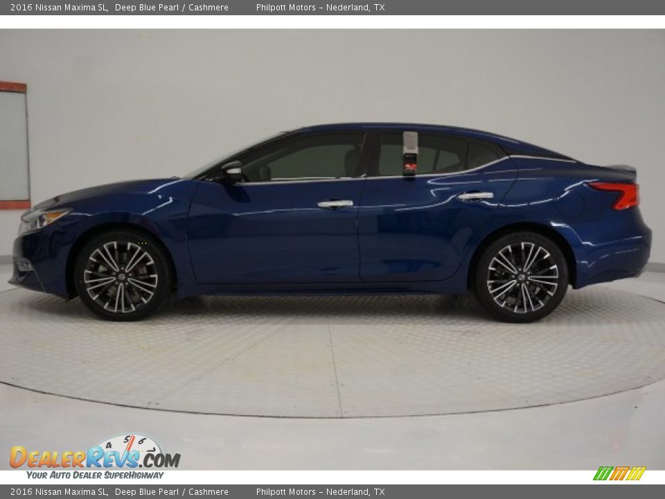 2016 Nissan Maxima SL Deep Blue Pearl / Cashmere Photo #4