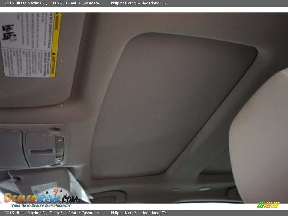 2016 Nissan Maxima SL Deep Blue Pearl / Cashmere Photo #14