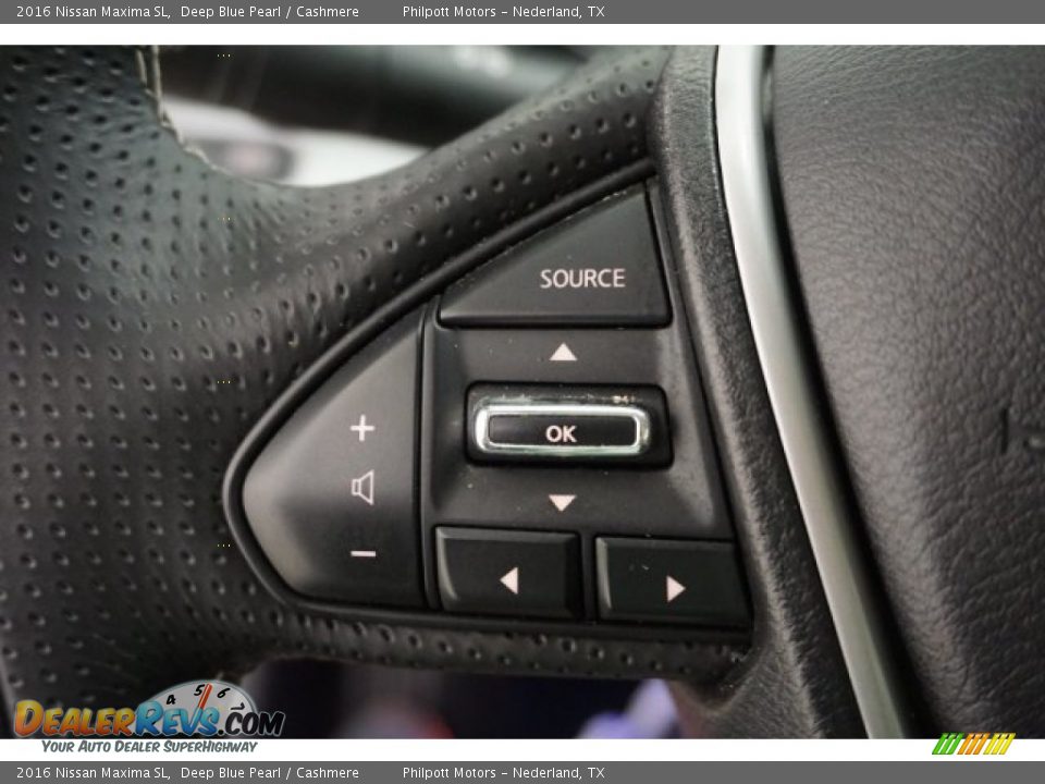 2016 Nissan Maxima SL Deep Blue Pearl / Cashmere Photo #16