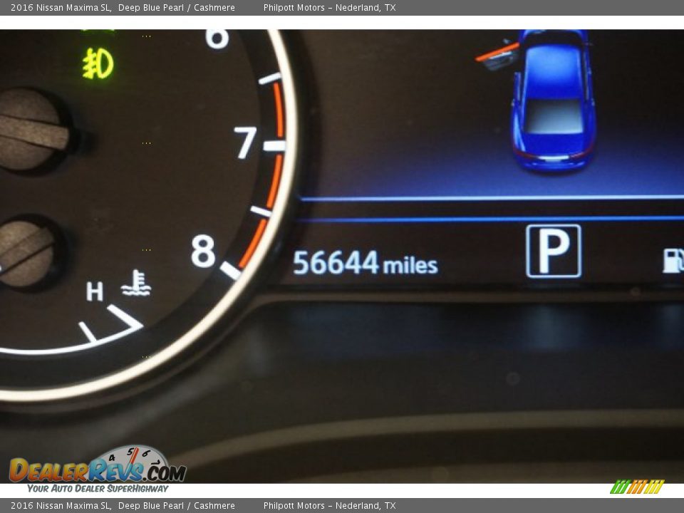 2016 Nissan Maxima SL Deep Blue Pearl / Cashmere Photo #18