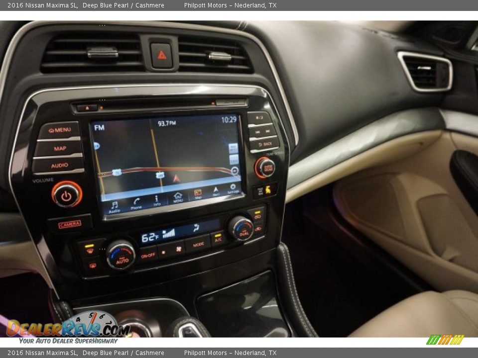 2016 Nissan Maxima SL Deep Blue Pearl / Cashmere Photo #19