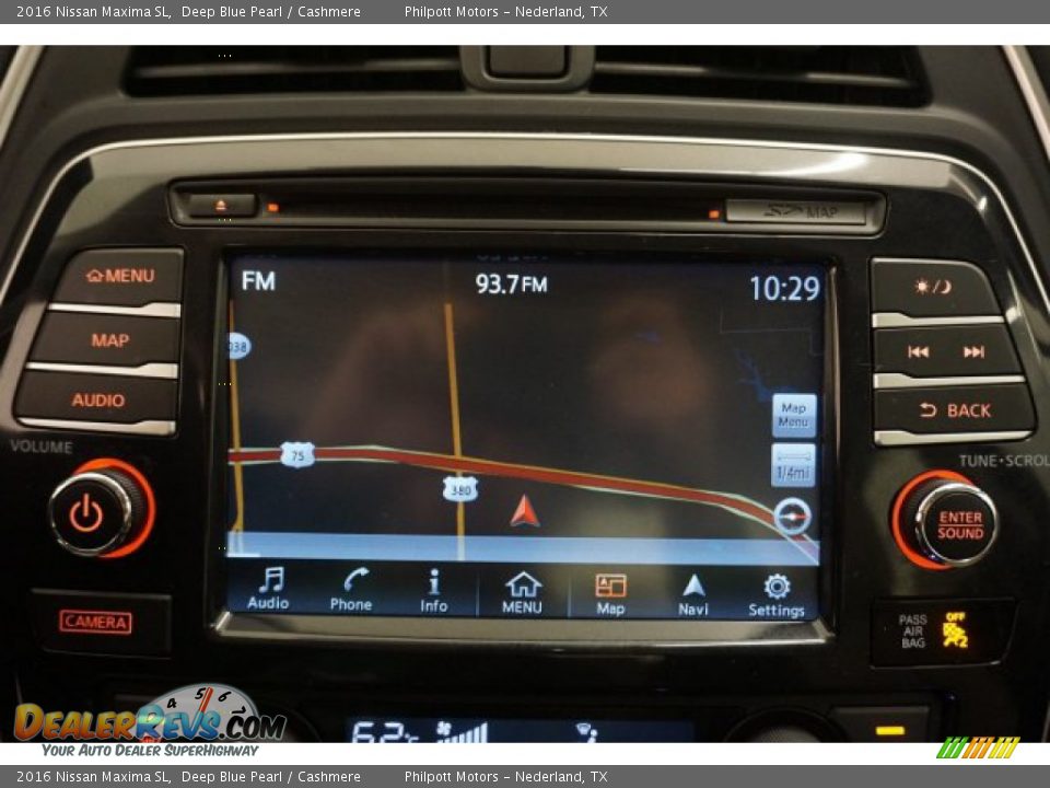 2016 Nissan Maxima SL Deep Blue Pearl / Cashmere Photo #20