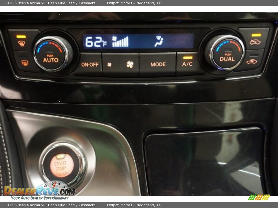 2016 Nissan Maxima SL Deep Blue Pearl / Cashmere Photo #22