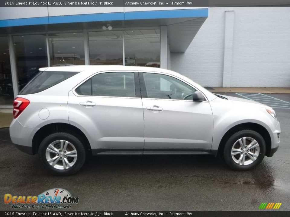 2016 Chevrolet Equinox LS AWD Silver Ice Metallic / Jet Black Photo #3
