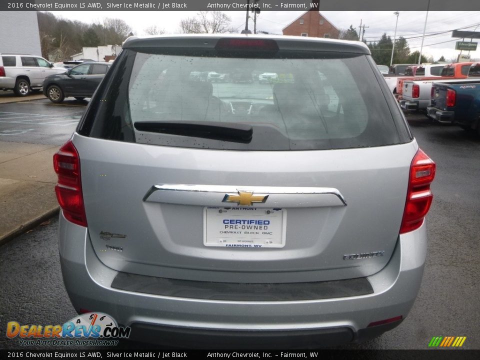 2016 Chevrolet Equinox LS AWD Silver Ice Metallic / Jet Black Photo #5