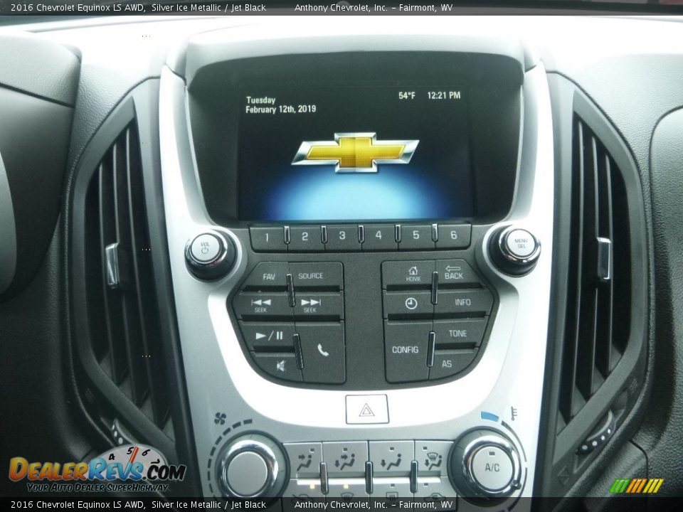 2016 Chevrolet Equinox LS AWD Silver Ice Metallic / Jet Black Photo #16