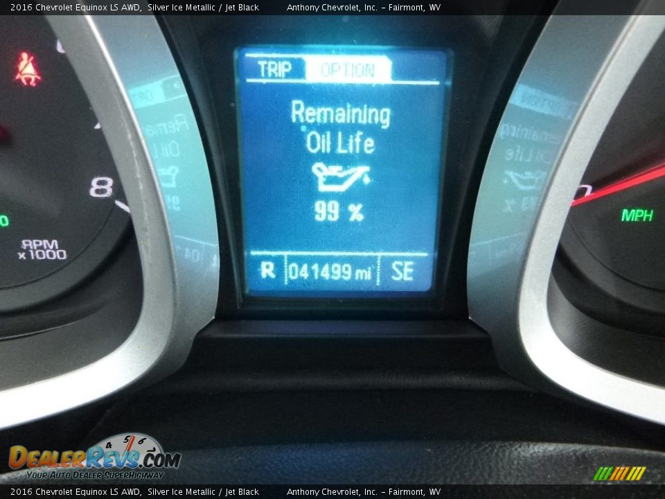 2016 Chevrolet Equinox LS AWD Silver Ice Metallic / Jet Black Photo #17