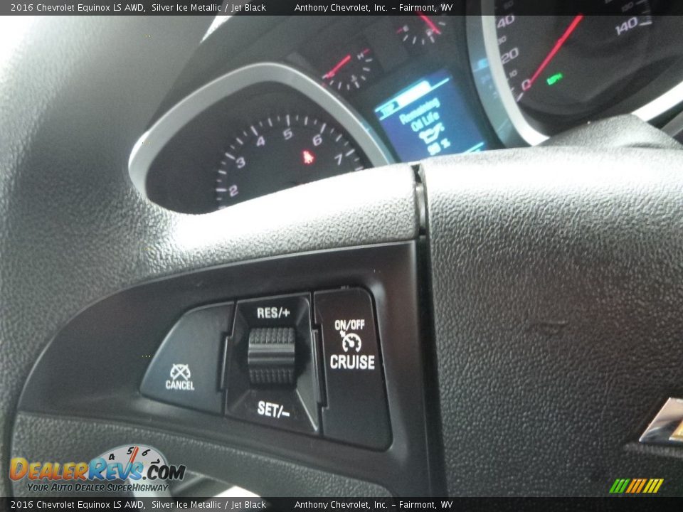 2016 Chevrolet Equinox LS AWD Silver Ice Metallic / Jet Black Photo #20