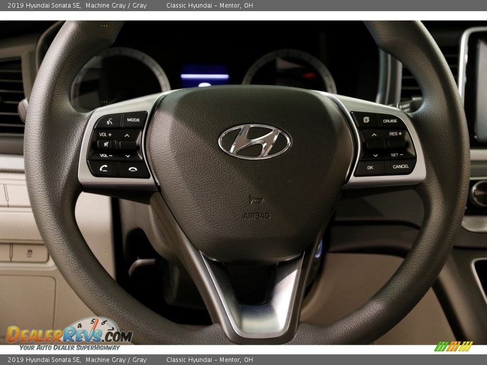 2019 Hyundai Sonata SE Machine Gray / Gray Photo #7