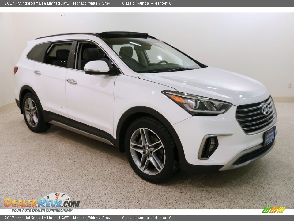 2017 Hyundai Santa Fe Limited AWD Monaco White / Gray Photo #1