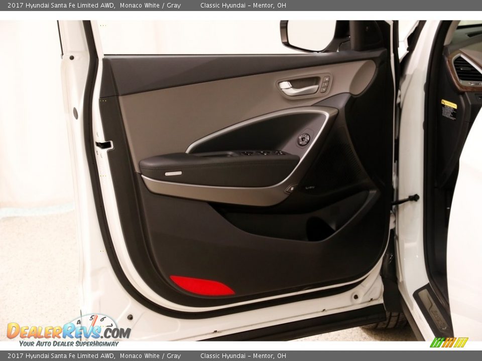 2017 Hyundai Santa Fe Limited AWD Monaco White / Gray Photo #4