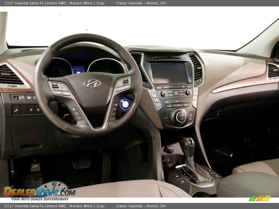 2017 Hyundai Santa Fe Limited AWD Monaco White / Gray Photo #6