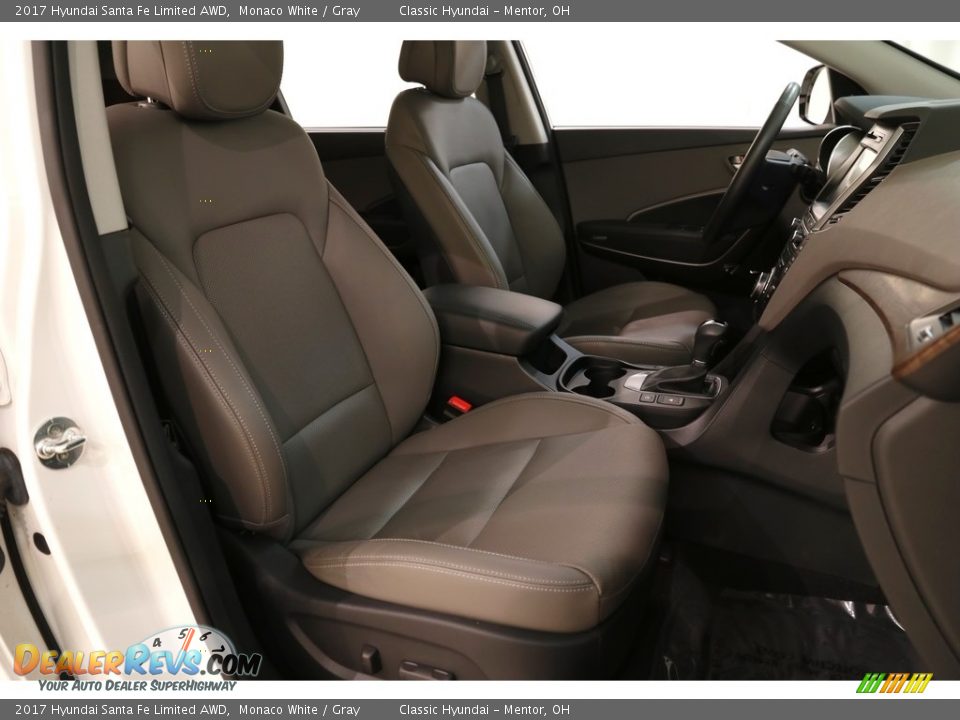 2017 Hyundai Santa Fe Limited AWD Monaco White / Gray Photo #15