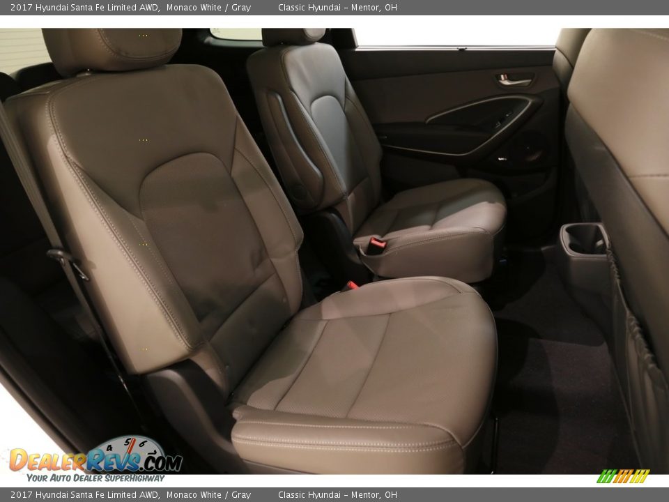 2017 Hyundai Santa Fe Limited AWD Monaco White / Gray Photo #16