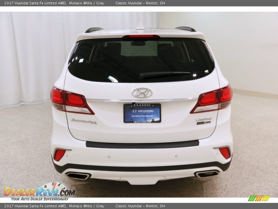 2017 Hyundai Santa Fe Limited AWD Monaco White / Gray Photo #20