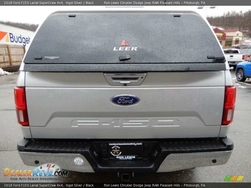 2018 Ford F150 Lariat SuperCrew 4x4 Ingot Silver / Black Photo #4