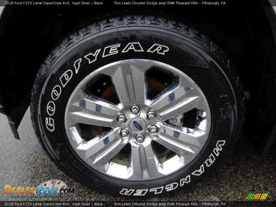 2018 Ford F150 Lariat SuperCrew 4x4 Ingot Silver / Black Photo #10