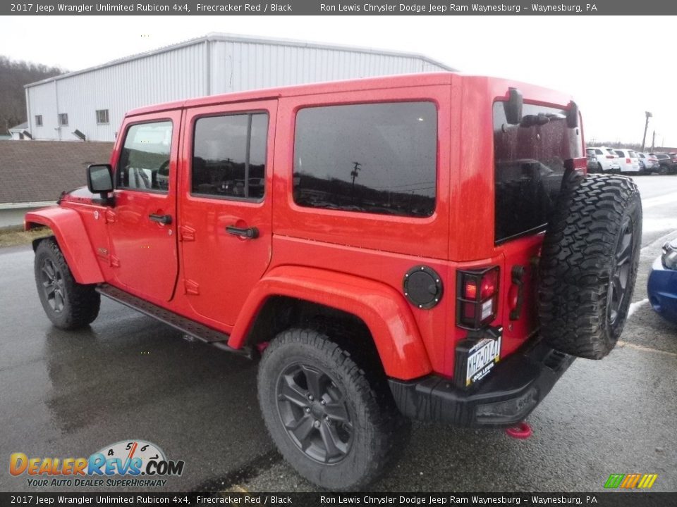 2017 Jeep Wrangler Unlimited Rubicon 4x4 Firecracker Red / Black Photo #3