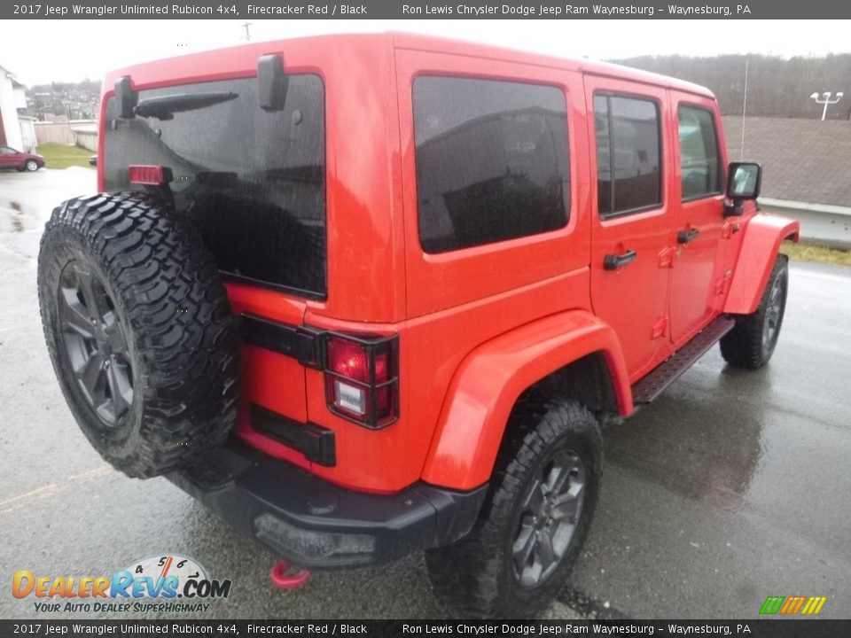 2017 Jeep Wrangler Unlimited Rubicon 4x4 Firecracker Red / Black Photo #5