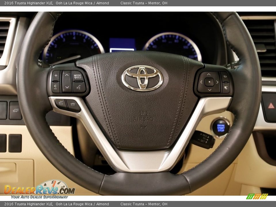 2016 Toyota Highlander XLE Ooh La La Rouge Mica / Almond Photo #7
