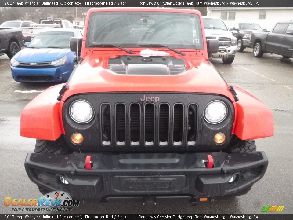 2017 Jeep Wrangler Unlimited Rubicon 4x4 Firecracker Red / Black Photo #8