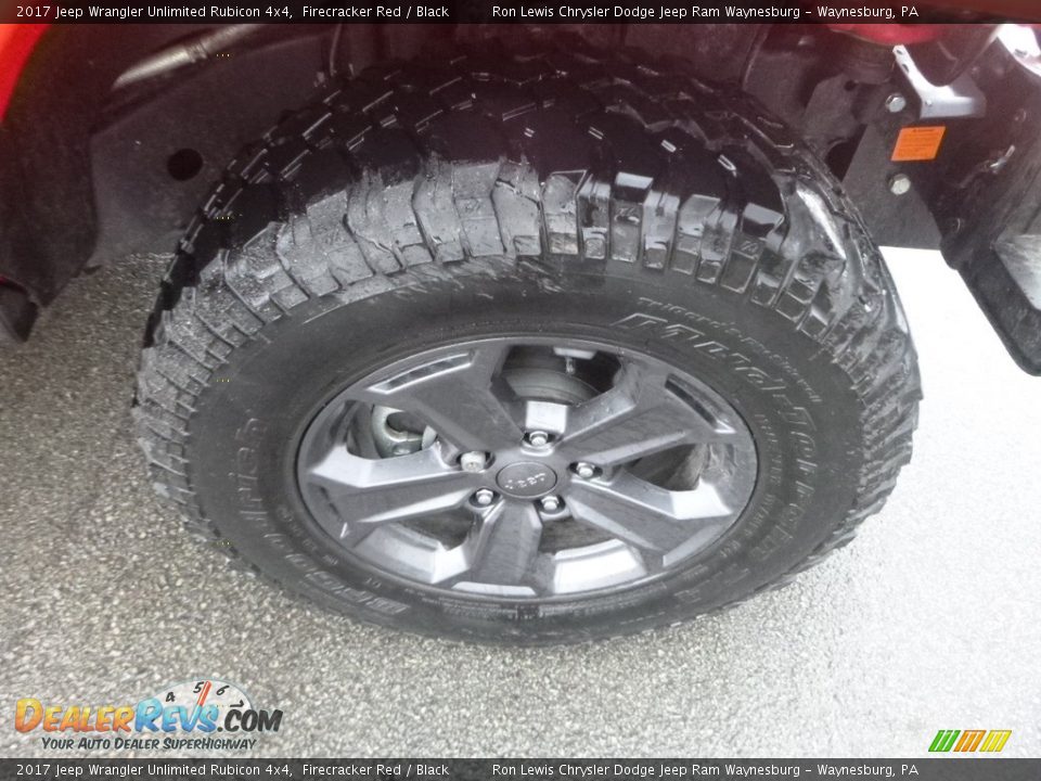 2017 Jeep Wrangler Unlimited Rubicon 4x4 Firecracker Red / Black Photo #9