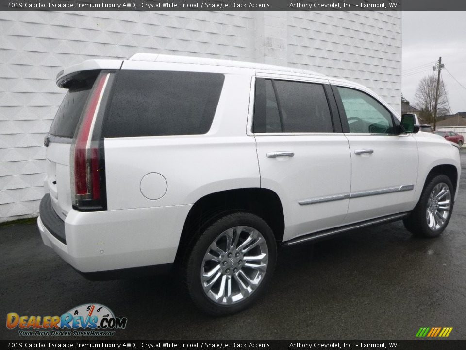 2019 Cadillac Escalade Premium Luxury 4WD Crystal White Tricoat / Shale/Jet Black Accents Photo #5