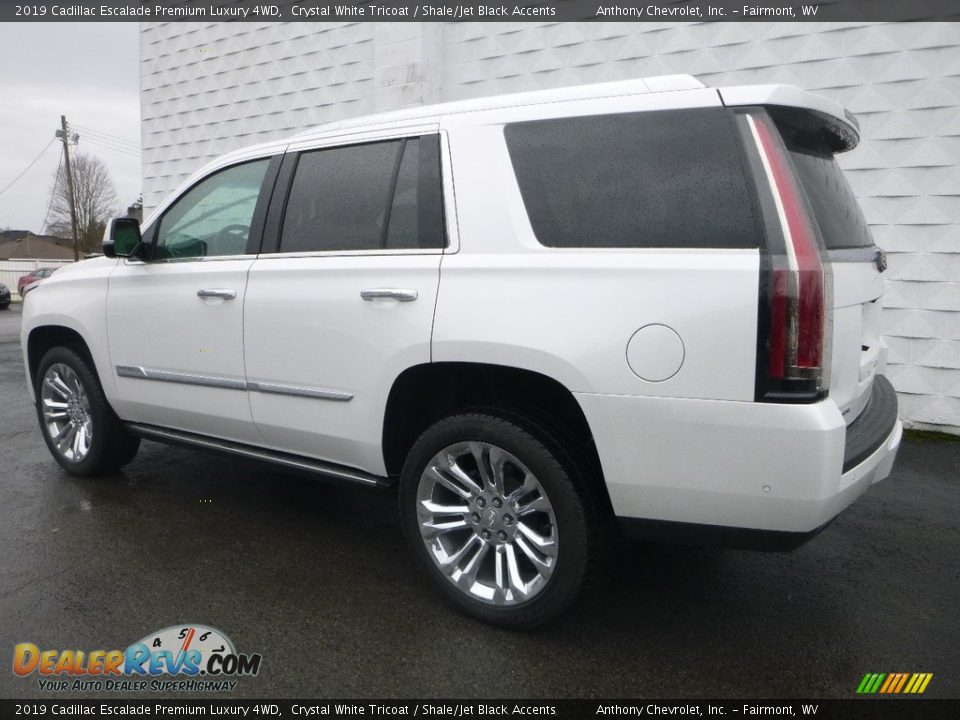 2019 Cadillac Escalade Premium Luxury 4WD Crystal White Tricoat / Shale/Jet Black Accents Photo #6