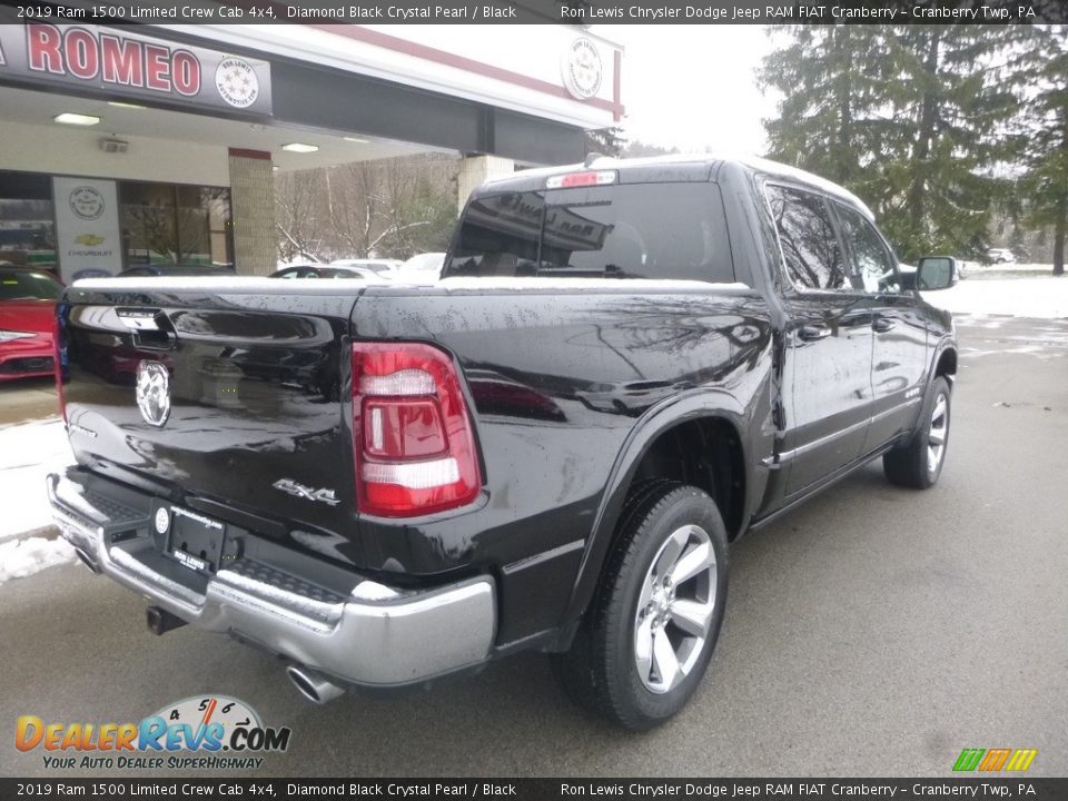 2019 Ram 1500 Limited Crew Cab 4x4 Diamond Black Crystal Pearl / Black Photo #2
