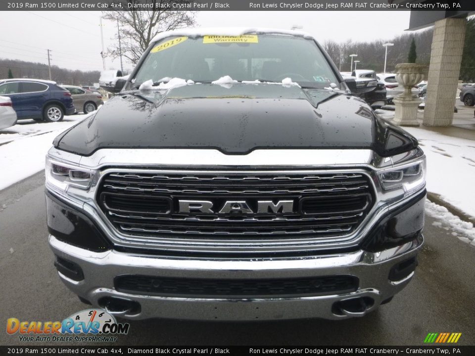 2019 Ram 1500 Limited Crew Cab 4x4 Diamond Black Crystal Pearl / Black Photo #4