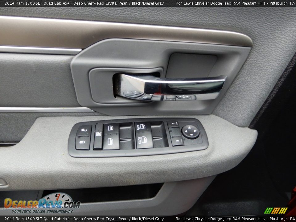 2014 Ram 1500 SLT Quad Cab 4x4 Deep Cherry Red Crystal Pearl / Black/Diesel Gray Photo #16