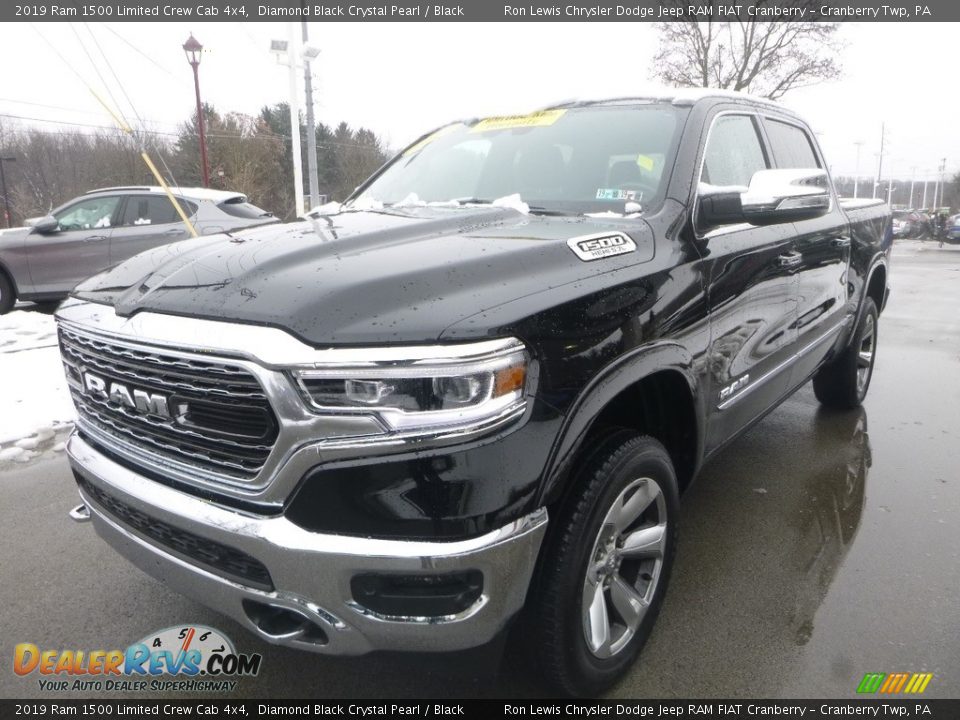 2019 Ram 1500 Limited Crew Cab 4x4 Diamond Black Crystal Pearl / Black Photo #5