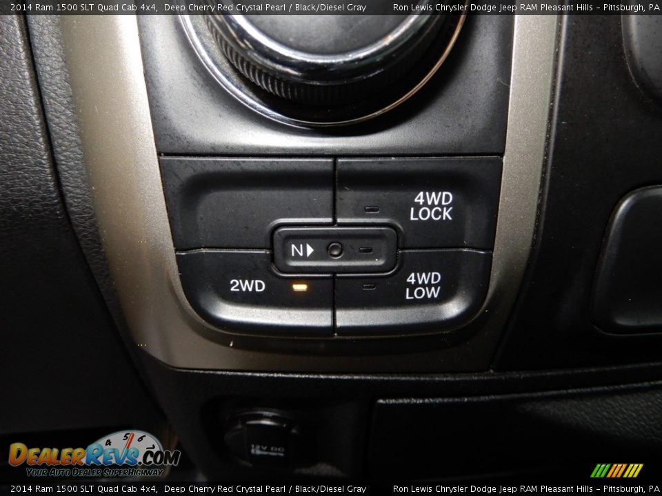 2014 Ram 1500 SLT Quad Cab 4x4 Deep Cherry Red Crystal Pearl / Black/Diesel Gray Photo #18