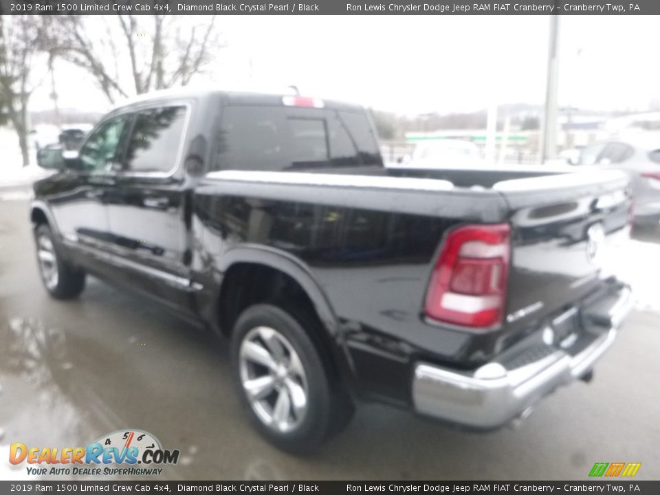 2019 Ram 1500 Limited Crew Cab 4x4 Diamond Black Crystal Pearl / Black Photo #7