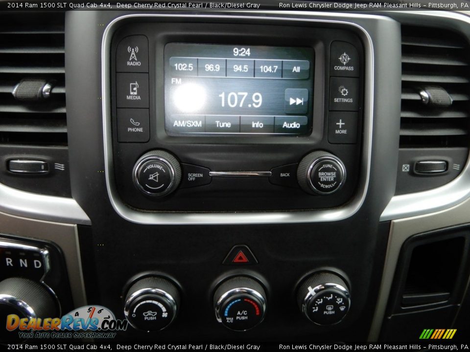 2014 Ram 1500 SLT Quad Cab 4x4 Deep Cherry Red Crystal Pearl / Black/Diesel Gray Photo #19