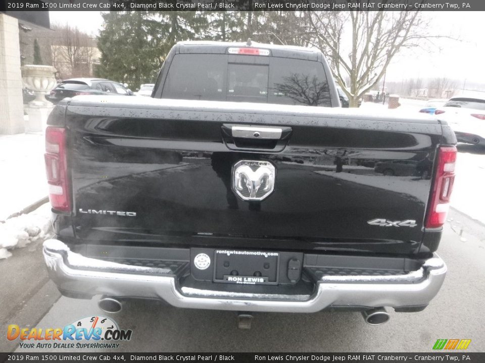 2019 Ram 1500 Limited Crew Cab 4x4 Diamond Black Crystal Pearl / Black Photo #8