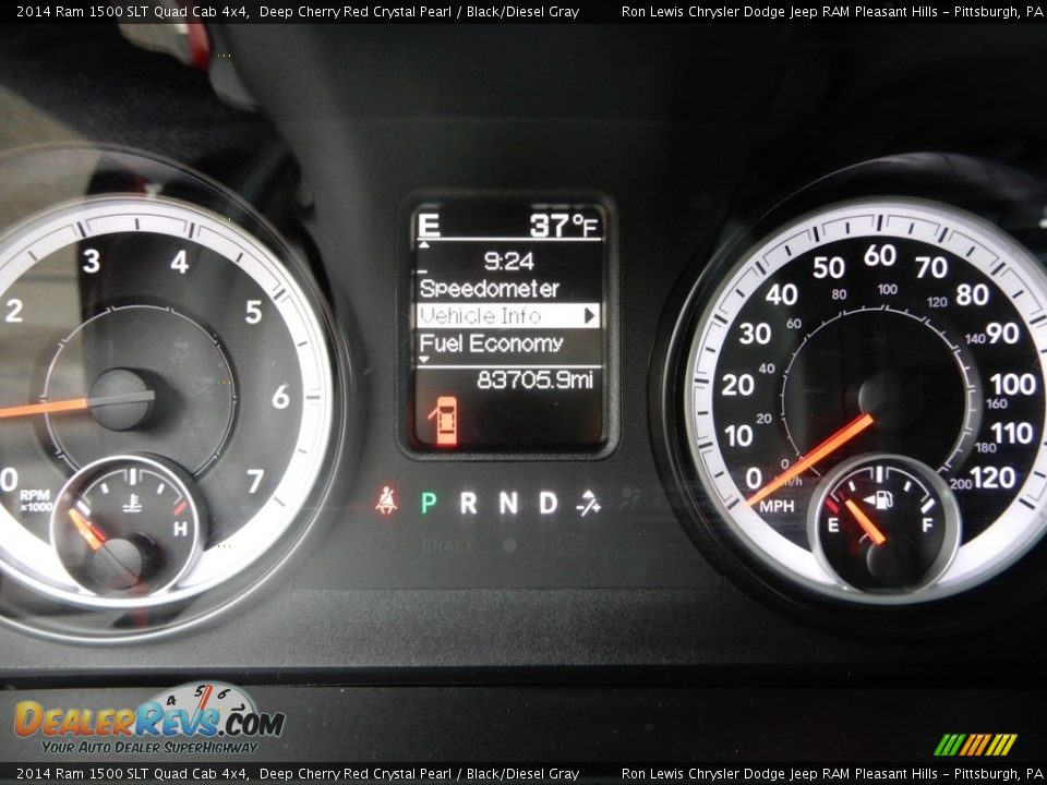 2014 Ram 1500 SLT Quad Cab 4x4 Deep Cherry Red Crystal Pearl / Black/Diesel Gray Photo #20