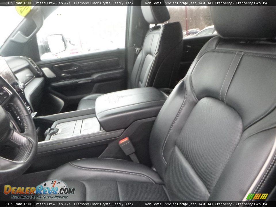 2019 Ram 1500 Limited Crew Cab 4x4 Diamond Black Crystal Pearl / Black Photo #13