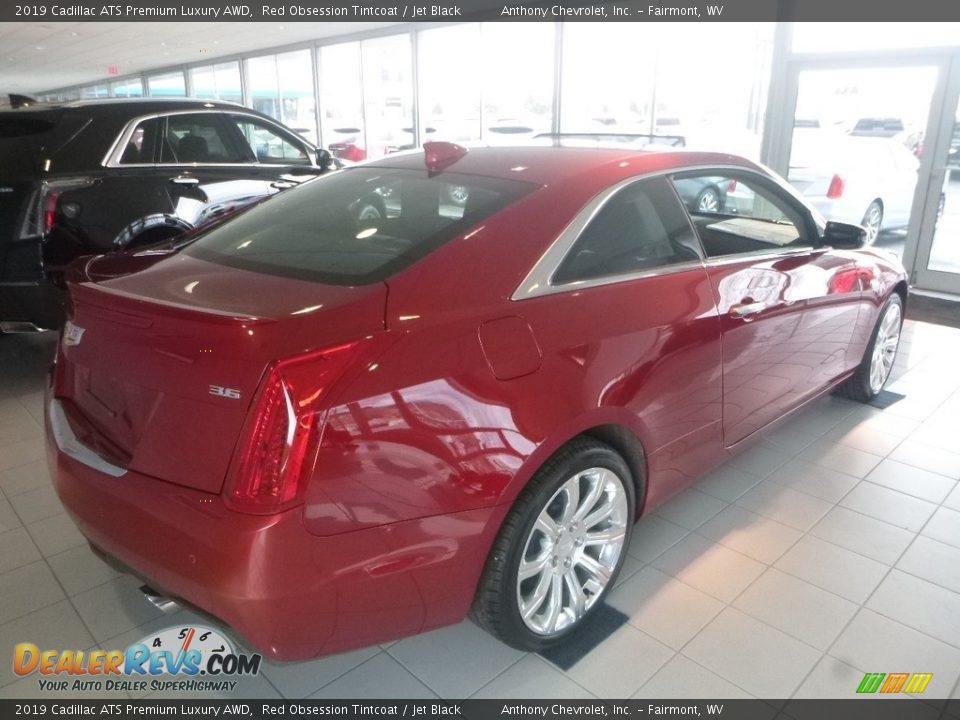 2019 Cadillac ATS Premium Luxury AWD Red Obsession Tintcoat / Jet Black Photo #3