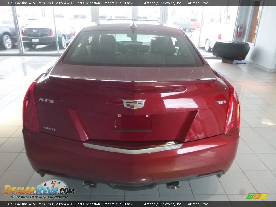 2019 Cadillac ATS Premium Luxury AWD Red Obsession Tintcoat / Jet Black Photo #4