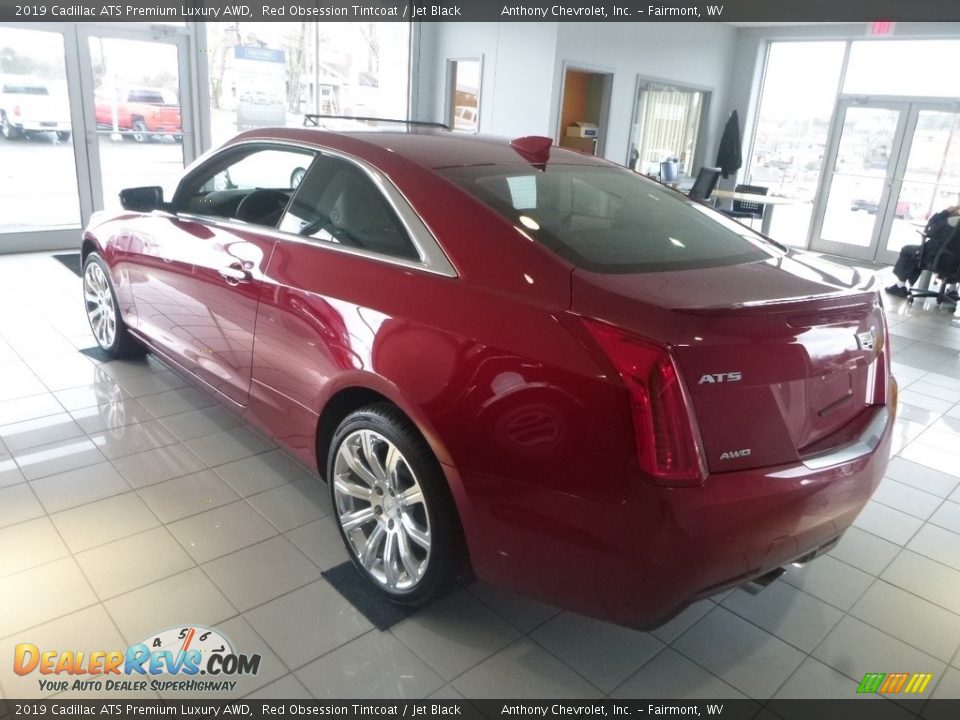 2019 Cadillac ATS Premium Luxury AWD Red Obsession Tintcoat / Jet Black Photo #5