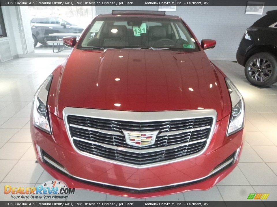 2019 Cadillac ATS Premium Luxury AWD Red Obsession Tintcoat / Jet Black Photo #7