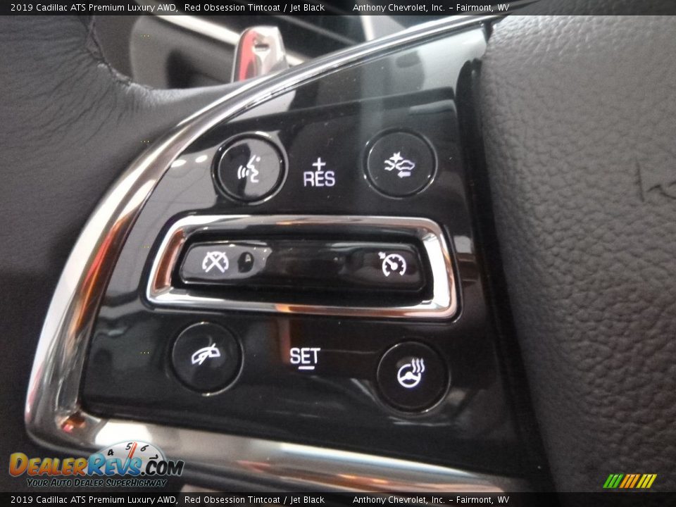 2019 Cadillac ATS Premium Luxury AWD Red Obsession Tintcoat / Jet Black Photo #16