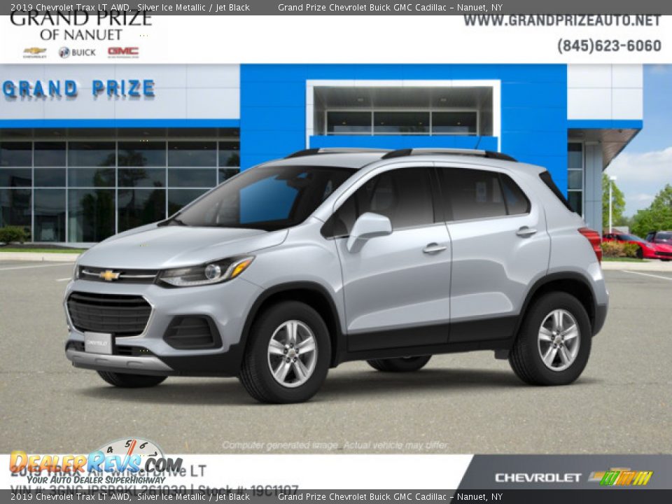 2019 Chevrolet Trax LT AWD Silver Ice Metallic / Jet Black Photo #2