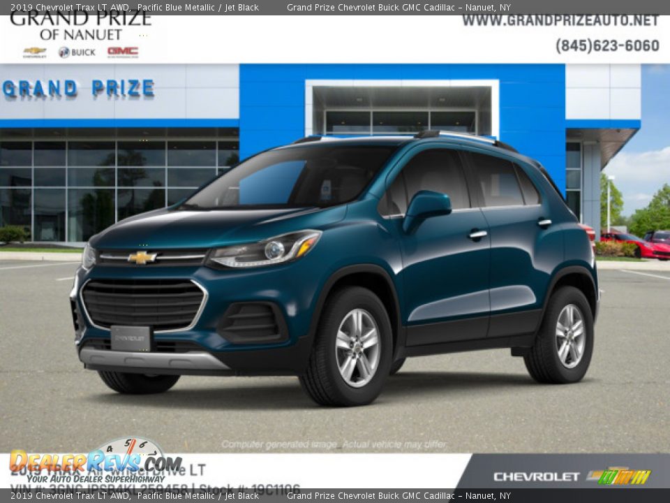 2019 Chevrolet Trax LT AWD Pacific Blue Metallic / Jet Black Photo #1