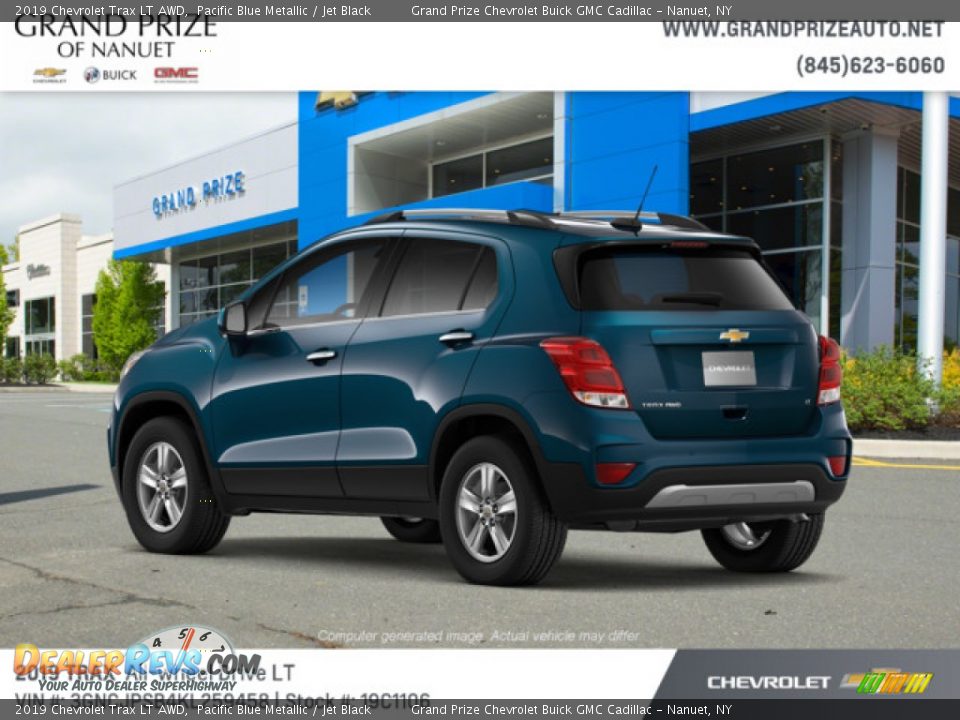 2019 Chevrolet Trax LT AWD Pacific Blue Metallic / Jet Black Photo #3