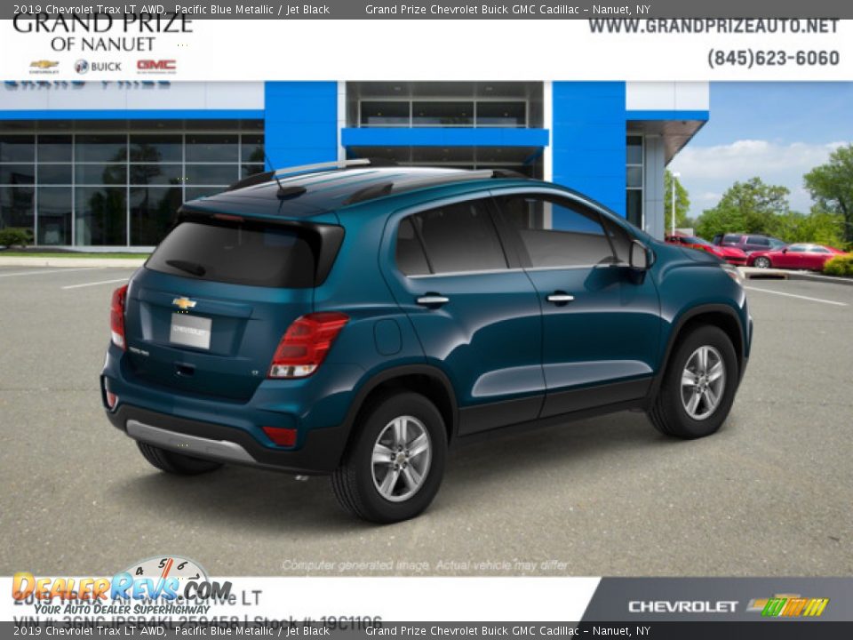2019 Chevrolet Trax LT AWD Pacific Blue Metallic / Jet Black Photo #4